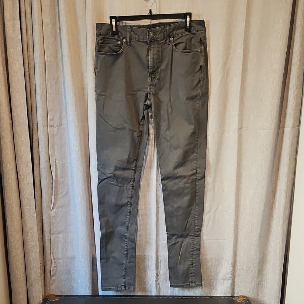 American Eagle Outfitters Gray Stretch Skinny Pants